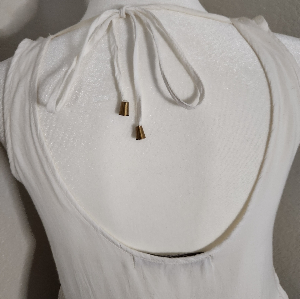 Lovers and Friends White Eyelet Mini Dress XS - Picture 3 of 6